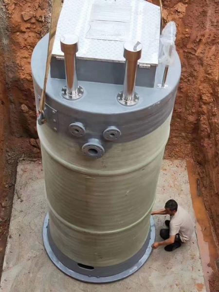 泸州峨眉山一体化提升泵安装